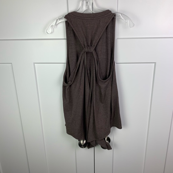 NWT Lulus SMALL Simply Stated Washed Gray Open Back Tank Top - Picture 4 of 6